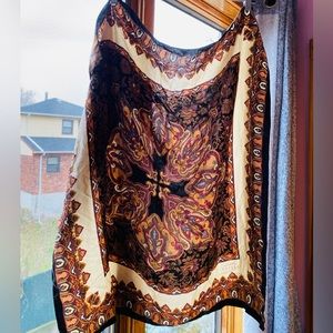 Vintage Large Silk Scarf